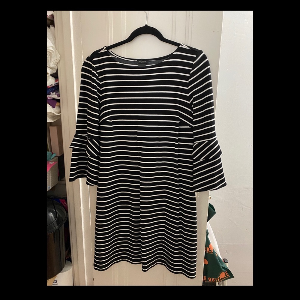 Midi Ruffle Sleeved Dress